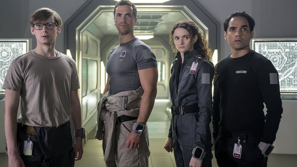 Angus with Lt. Brice, Garnet, and Lane - The Ark