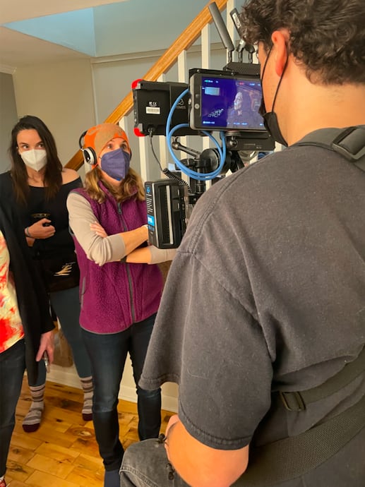 On The Set Of Scare Bnb