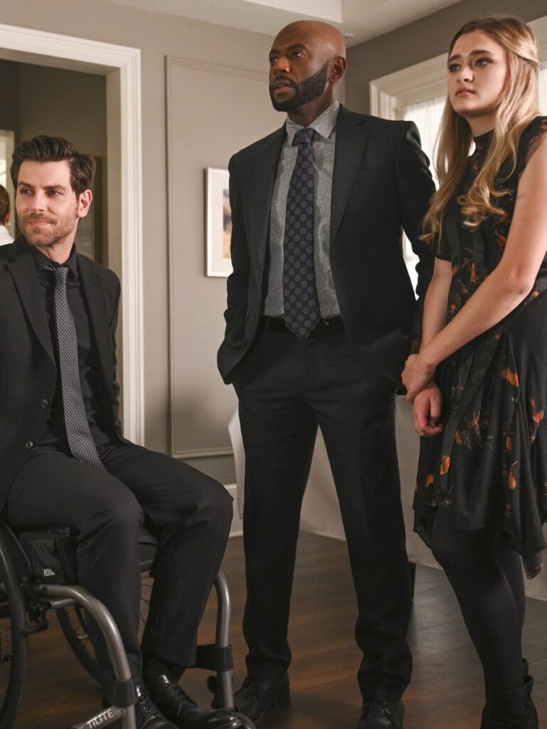 Scoping Out the Funeral -tall  - A Million Little Things Season 5 Episode 1