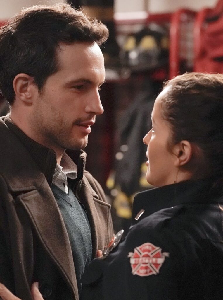 Kissing Eli -tall - Station 19 Season 6 Episode 10