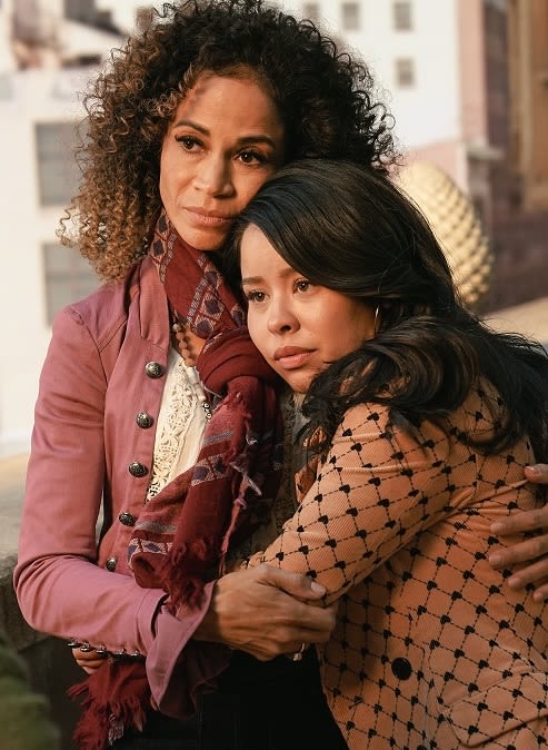 Lena Hugs Mariana -tall - Good Trouble Season 5 Episode 4