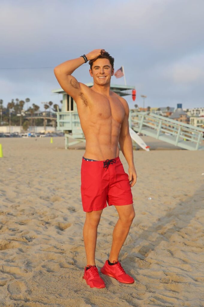 Madame Tussauds Hollywood's new Zac Efron 'Baywatch' wax figure heads