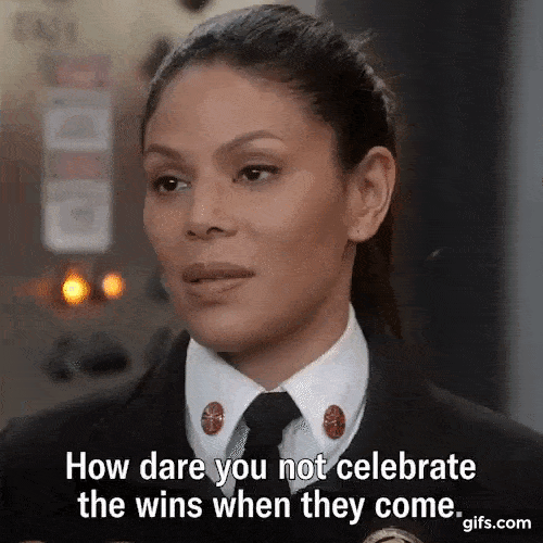Celebrating Wins (GIF) - Station 19 Season 6 Episode 17
