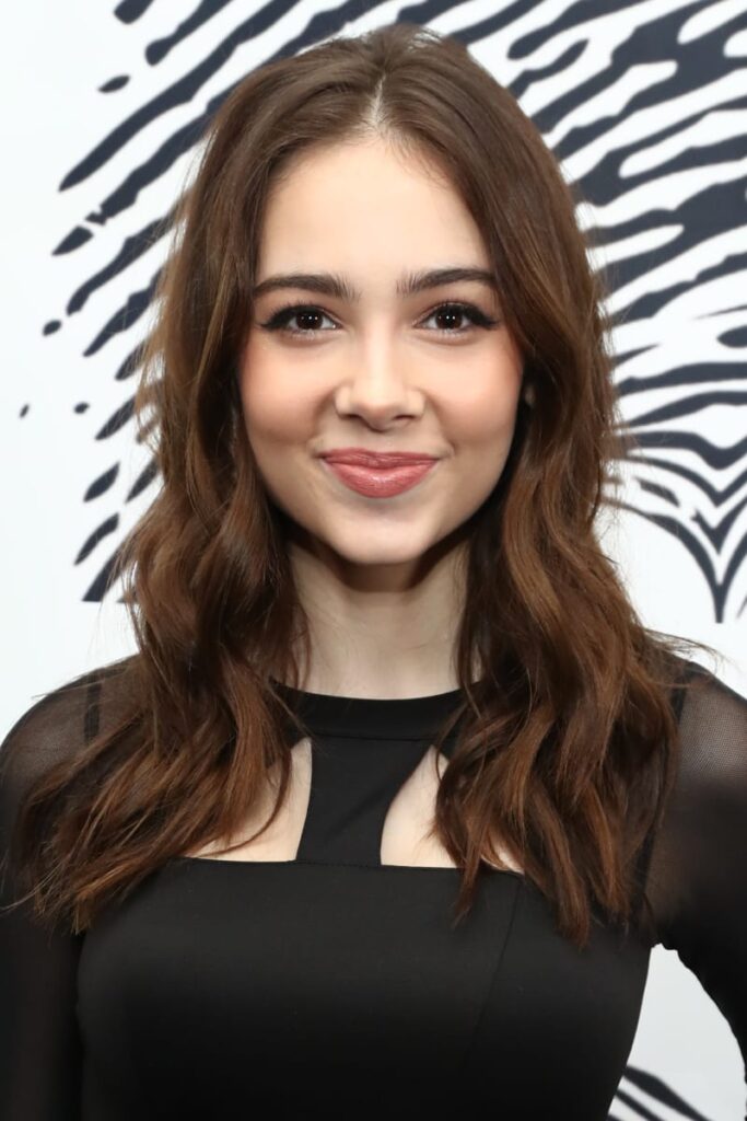 Haley Pullos attends the unveiling of the Cool HeART Gallery at Sofitel Los Angeles
