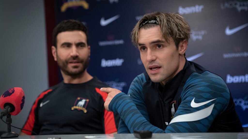 Jamie and Roy at the Press Conference