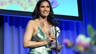 Padma Lakshmi attends the Full Bloom: The 2023 Moth Ball Honoring Hasan Minhaj 