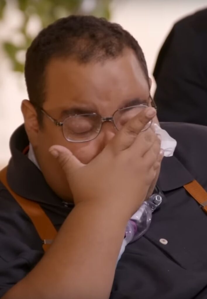 Caleb Tears Up