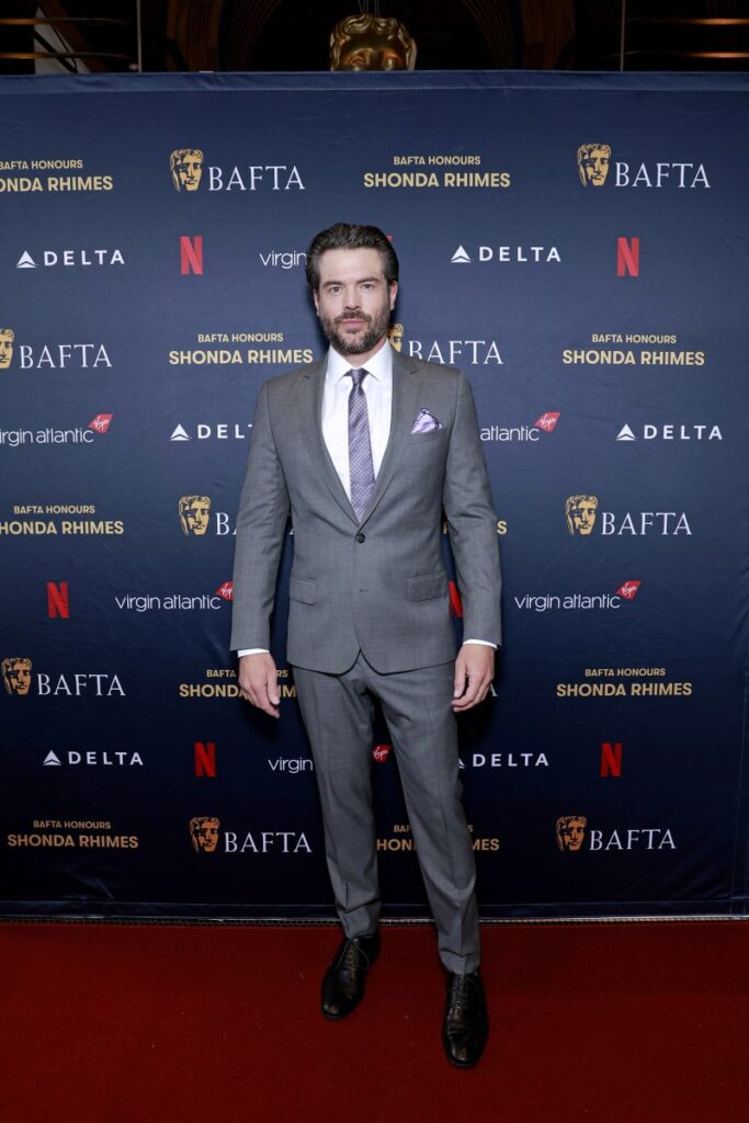 Charlie Weber attends the BAFTA Honours Shonda Rhimes Presented By Netflix, Delta Air Lines, And Virgin Atlantic at the Midnight Theatre & Hidden Leaf Restaurant