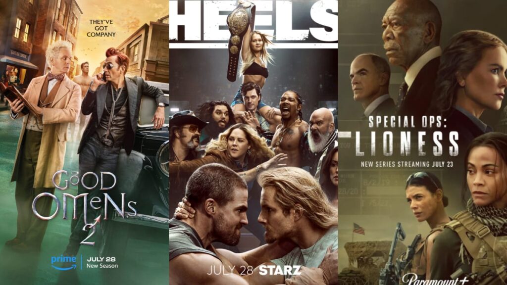 Good Omens, Heels, Special Ops Lioness