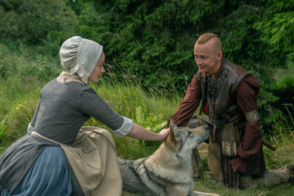 Rachel and Ian Touch Hands - Outlander Season 7 Episode 6