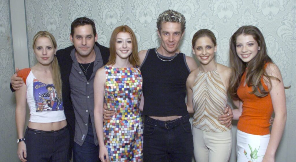 'Buffy' cast members Emma Caulfield, Nicholas Brendon, Alyson Hannigan, James Marsters, Sarah Michelle Gellar and Michelle Trachtenberg