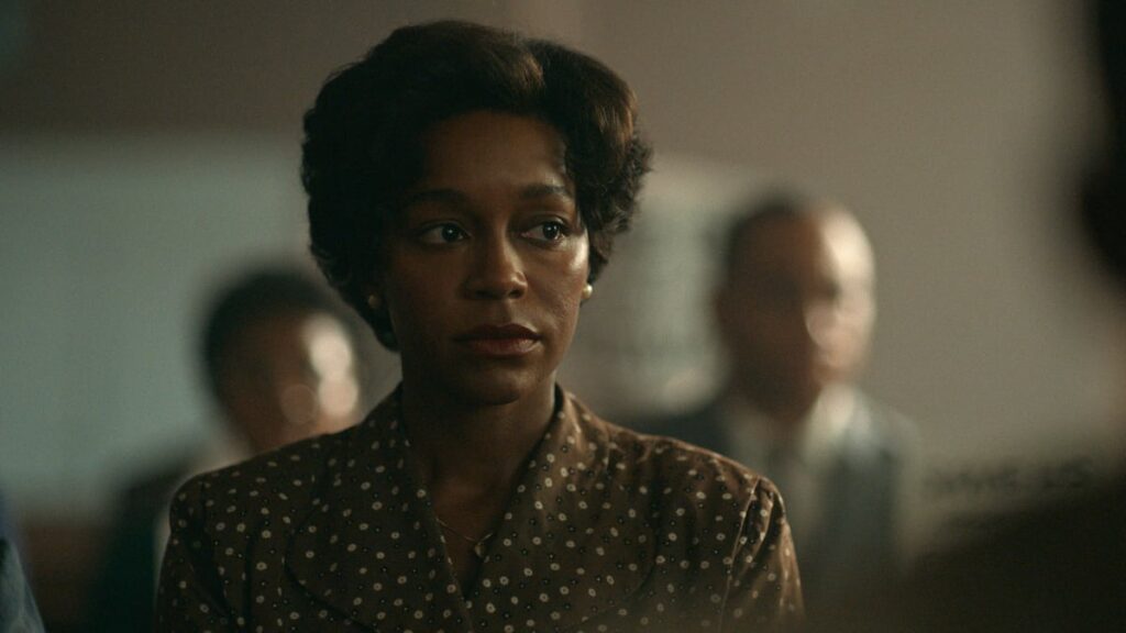 Harriet Sloane At A Committee Meeting - Lessons in Chemistry Season 1 Episode 2