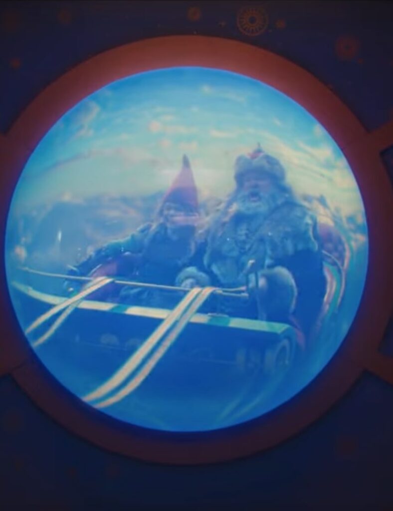 Looking in the Screen on Santa Clauses