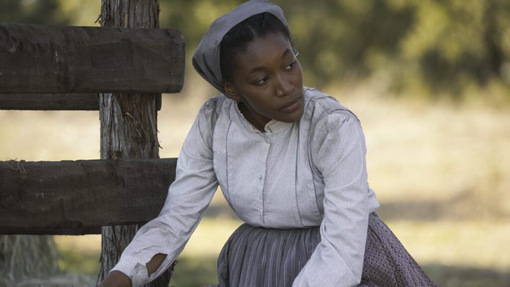 Jennie Doing Chores - Lawmen: Bass Reeves Season 1 Episode 2