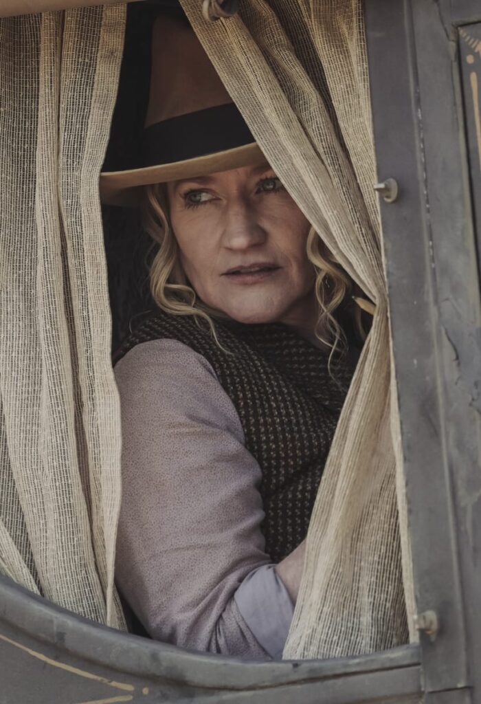 Paula Malcomson as Mabel Underwood - Lawmen: Bass Reeves Season 1 Episode 3