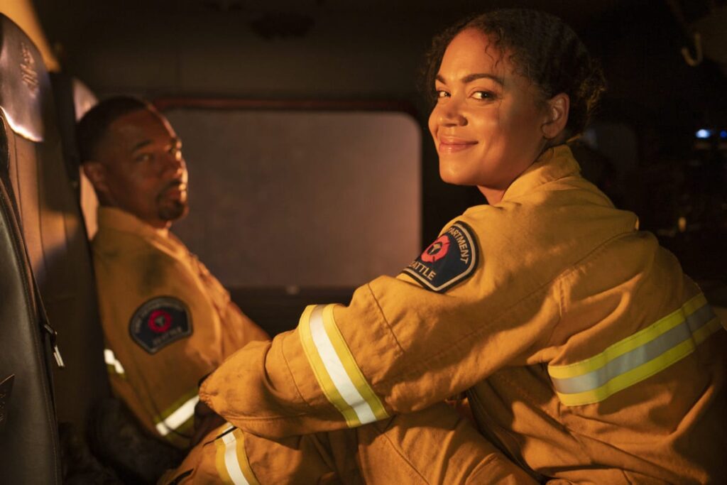Vic and Warren on the Truck - Station 19 Season 7 Episode 9