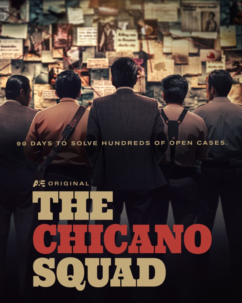 A tall key art still of the A&E docuseries, The Chicano Squad for an exclusive sneak peek.