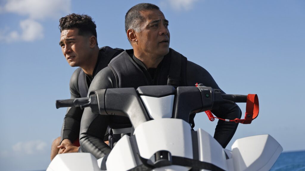 Sonny and Laka get out on the water during Rescue HI-Surf Season 1 Episode 2.