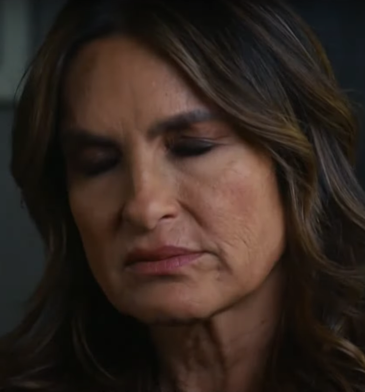 Benson squeezes her eyes shut in disgust on Law & Order: SVU Season 26 Episode 4