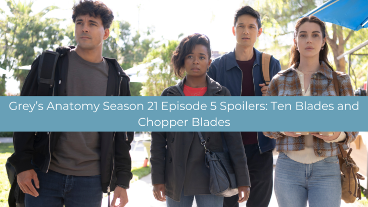 Grey's Anatomy Season 21 Episode 5 Spoilers: Ten Blades and Chopper
