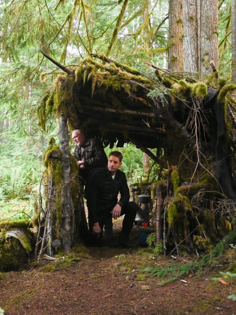 Colter and Keaton find a camouflaged hideout during Tracker Season 2 Episode 6.