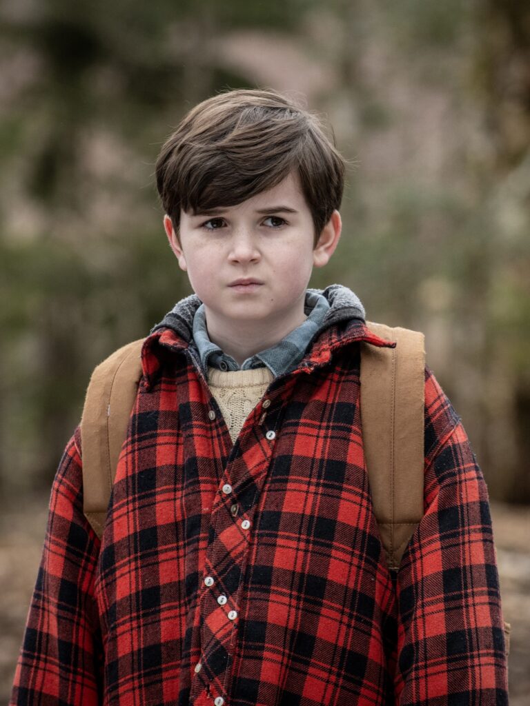 Ethan goes into the forest with his family during FROM Season 3 Episode 7.