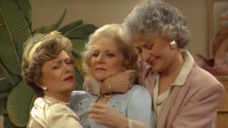 Blanche, Rose & Dorothy are about to hug