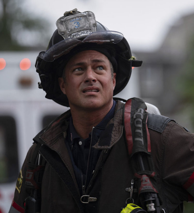 Severide looks worried on a call.