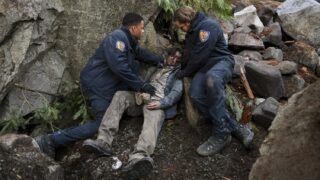 Jordan Calloway as Jake Crawford, Victor Andrés Trelles Turgeon as Rafael, and Max Thieriot as Bode Leone