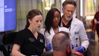 The doctors look shocked on Chicago Med Season 10 Episode 13