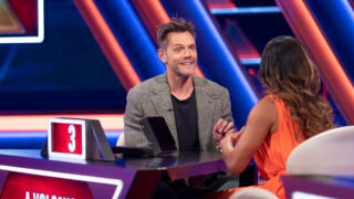 Joel McHale appears on The $100,000 Pyramid on ABC.