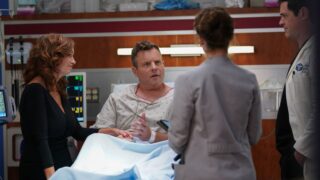 Lenox and Hayes talk to a couple where one half has heart problems on Chicago Med Season 10 Episode 18
