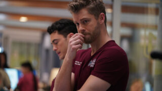 Ripley has a thoughtful expression on Chicago Med Season 10 Episode 18