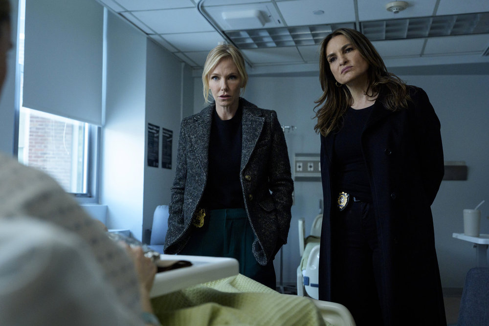 Benson and Rollins visit Tess on Law & Order: SVU Season 26 Episode 17