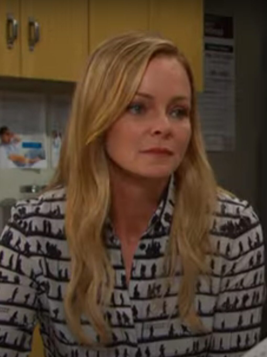 Belle sits vigil by John's bedside on Days of Our Lives during the week of 5-26-25