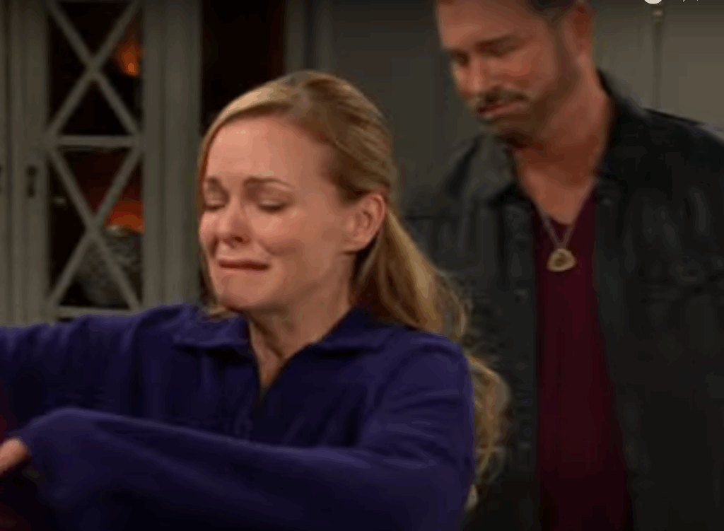 Belle and Brady cry over John's death on Days of Our Lives during the week of 6-02-25
