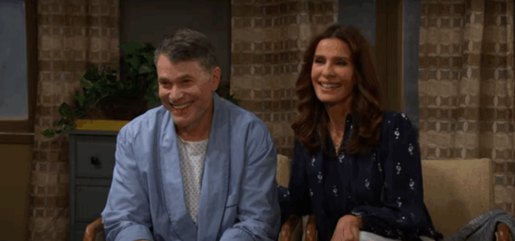 Bo and Hope smiling on Days of Our Lives during the week of 6-02-25