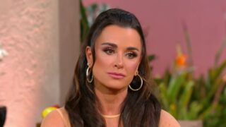 Kyle Richards at the Season 14 reunion for The Real Housewives of Beverly Hills