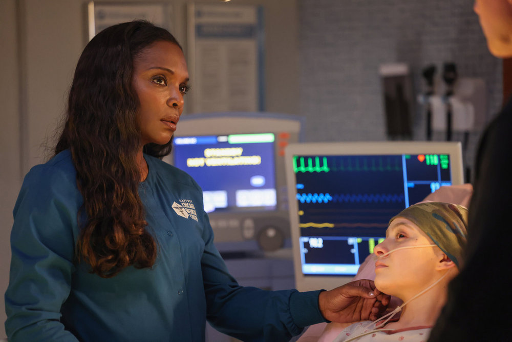 Maggie is honest with a dying girl on Chicago Med Season 10 Episode 22