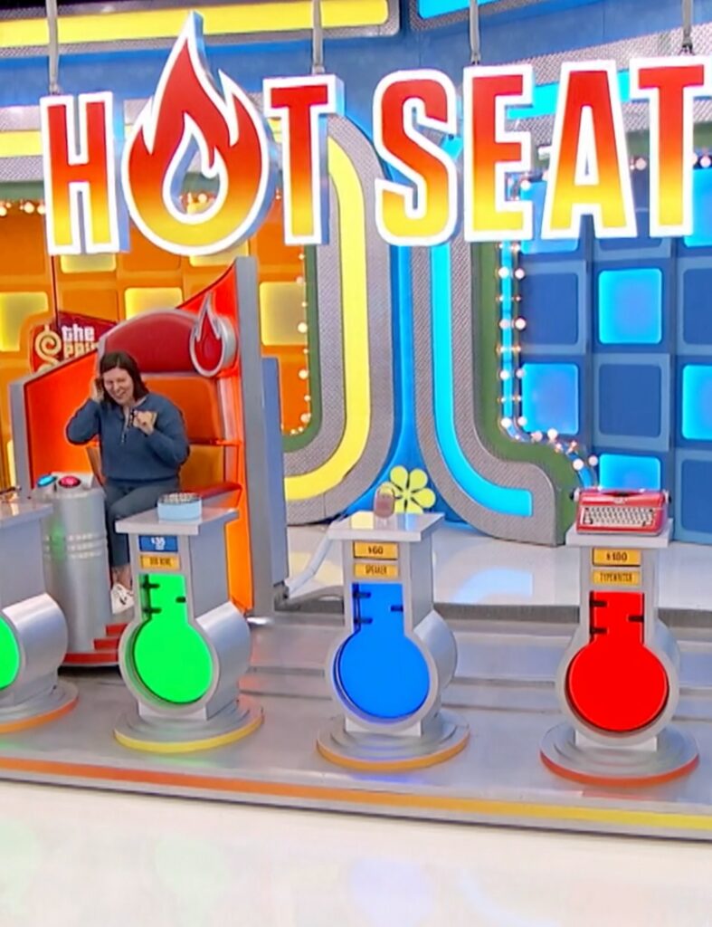a contestant plays hot seat on the price is right