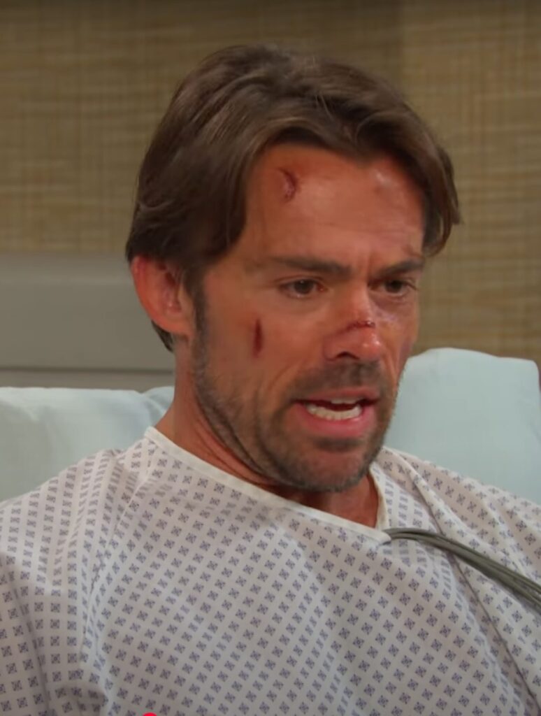 Philip awakens in time to stop Xander on Days of Our Lives during the week of 6-16-25.