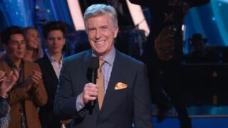 Tom Bergeron hosting Dancing With the Stars.