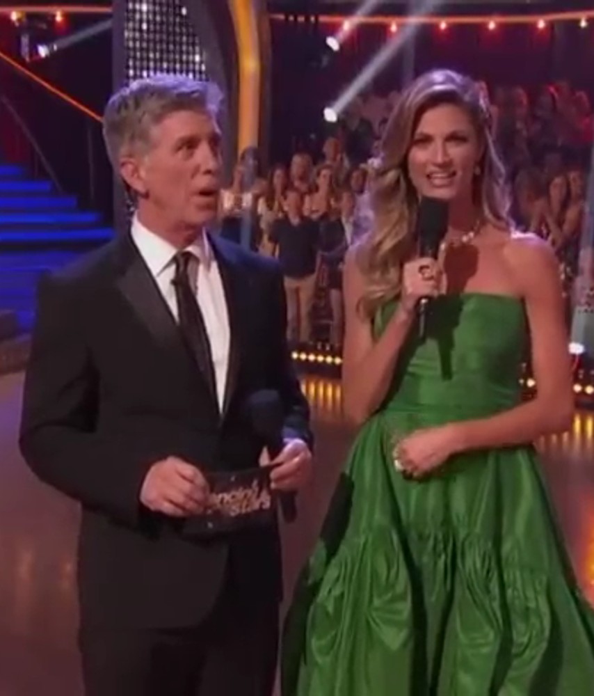 Tom Bergeron and Erin Andrews co-hosting Dancing With the Stars