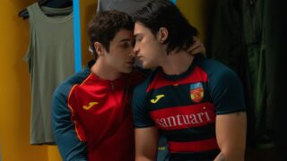 Agustin Della Corte as Roque Pérez and Juan Perales as Sebas Senghor in Olympo Episode 3