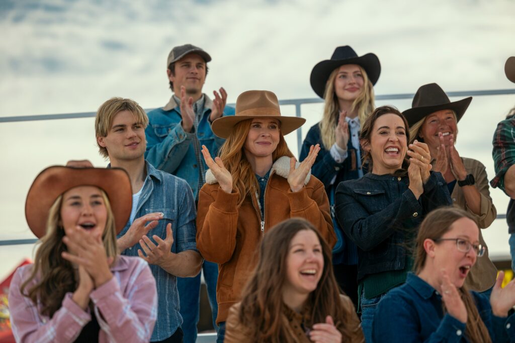 The family in the stands on My Life With The Walter Boys Season 2