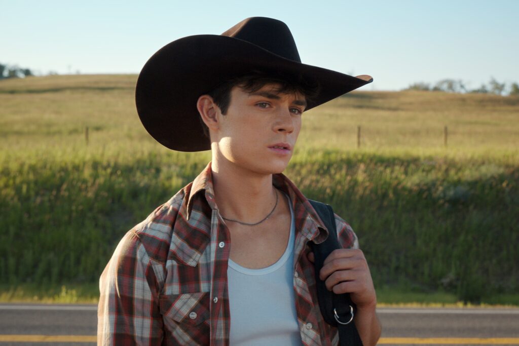 Alex wearing his cowboy gear on My Life With The Walter Boys Season 2