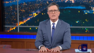 Stephen Colbert on The Late Show.