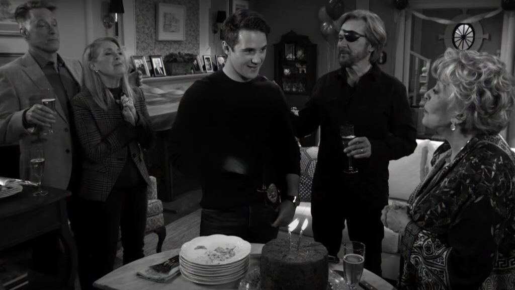 JJ's family celebrate his birthday on Days of Our LIves during the week of 9-01-25