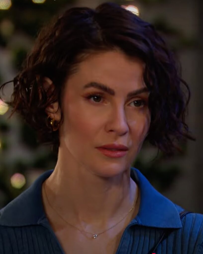 Sarah looking annoyed on Days of Our Lives during the week of 8-11-25