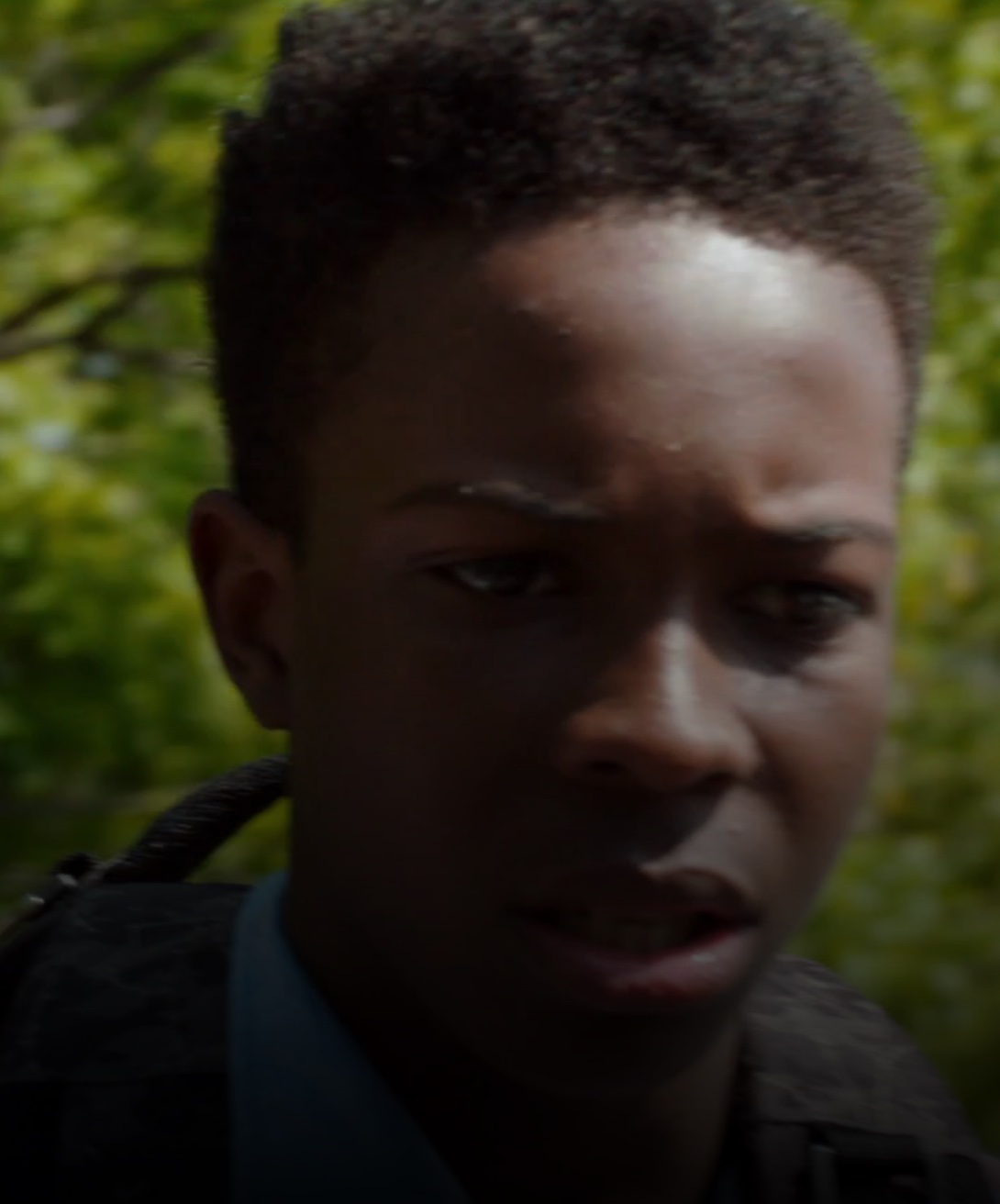 Darius looks shocked after Avery falls on Law & Order: SVU Season 17 Episode 3